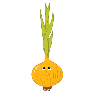 Vektör karikatür soğan