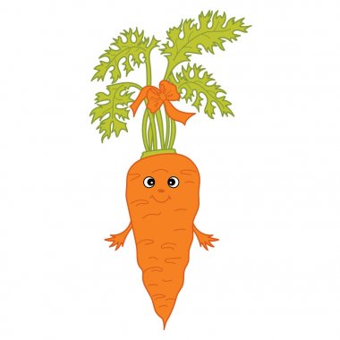 Vektör karikatür havuç