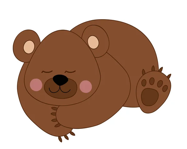 Vector Cute Cartoon Bear — Stock Vector