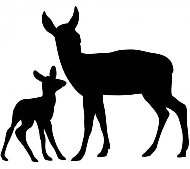 Geyikler, Vector Silhouettes