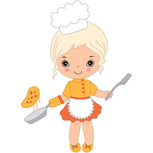 Cute Little Chef Vector — Vector de stock