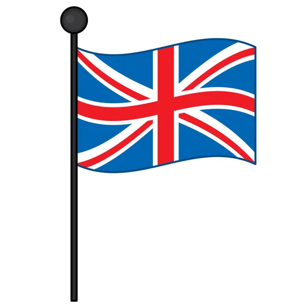 Vector Flag del Reino Unido. Vector Union Jack — Vector de stock