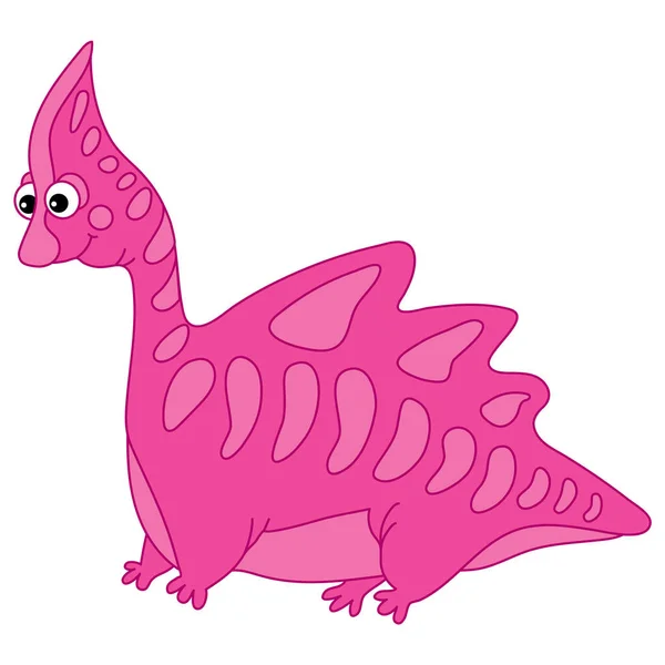 Vector Cute Cartoon Dinosaur — Stock Vector