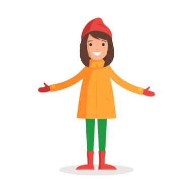 kış giysileri içinde bir kadın