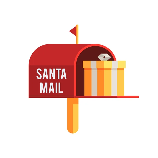 Χριστούγεννα εξωτερική γραμματοκιβωτίου — Διανυσματικό Αρχείο