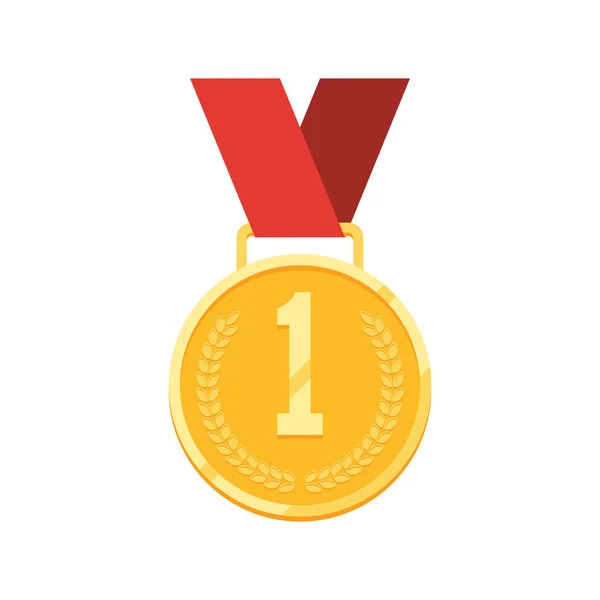 Campeão da medalha de ouro — Vetor de Stock