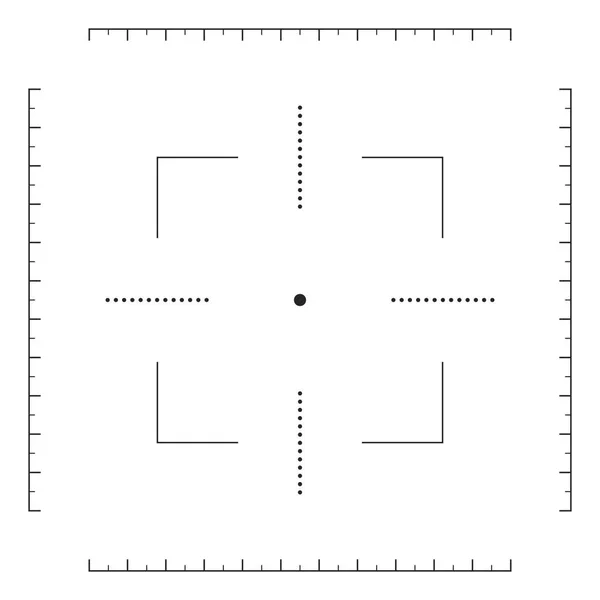 Draadkruis, pistool gezicht pictogram — Stockvector