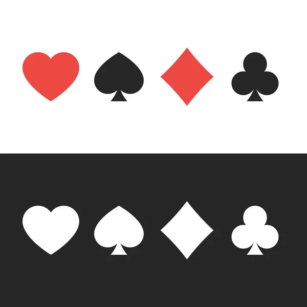 Farbe der Spielkarten — Stockvektor