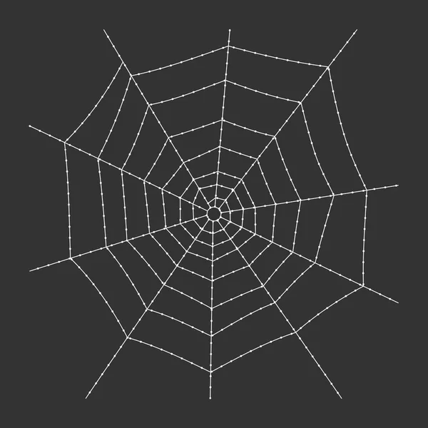 Cobweb sobre fondo oscuro — Vector de stock