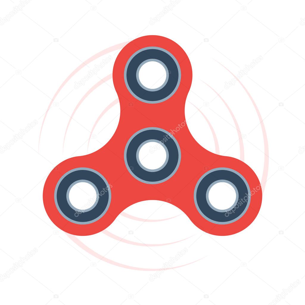 Hand spinner icon. Vector illustration in flat style isolated on white background