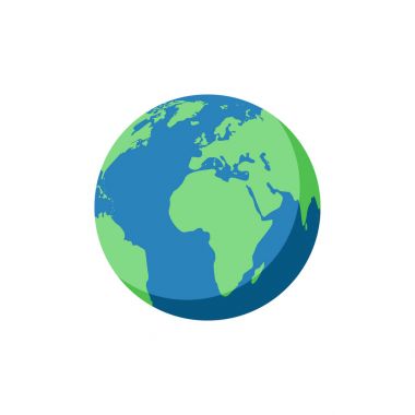 Planet earth icon clipart