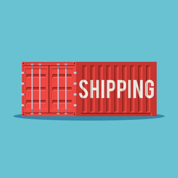 Морські контейнерні перевезення вантажів — стоковий вектор