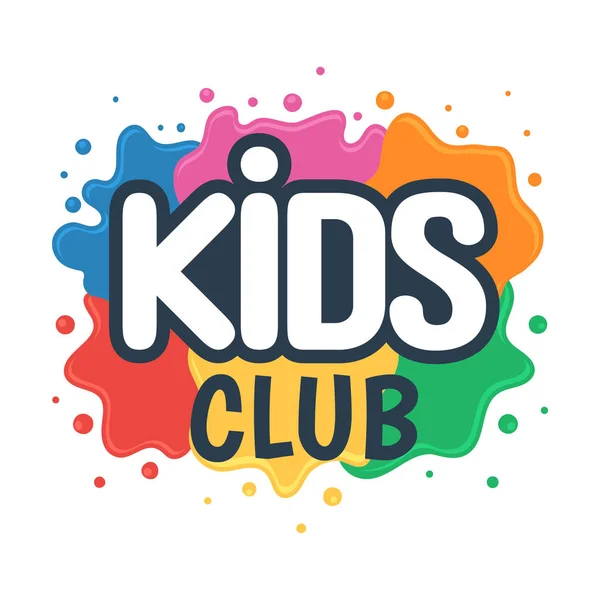 Señal del club infantil — Vector de stock