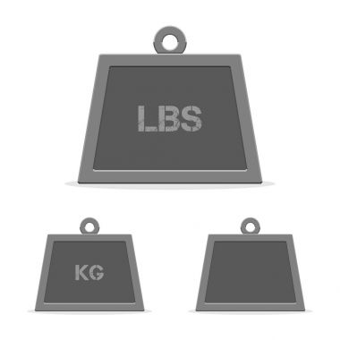 Weight flat icons clipart