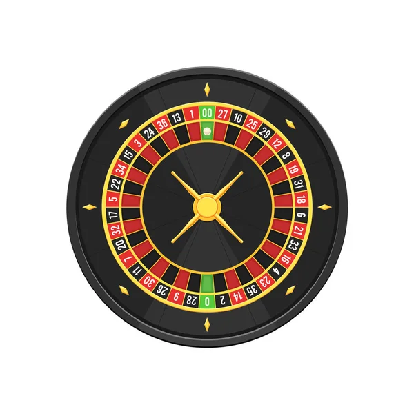 Casino, Amerikai rulett kerék — Stock Vector