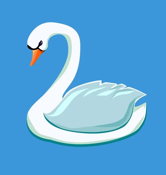 Dibujos animados de cisne vector, gráfico vectorial, imágenes de