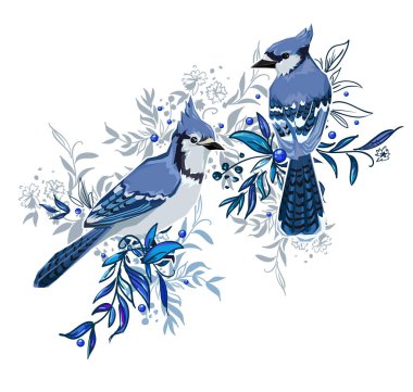 Blue Jay Bird Free Vector Eps Cdr Ai Svg Vector Illustration Graphic Art