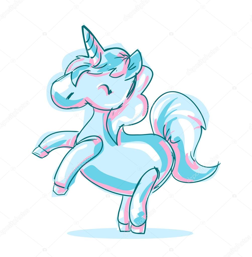 Licorne dessin animé mignon — Image vectorielle AlsouSh ... Licorne dessin animé mignon — Image vectorielle AlsouSh ...