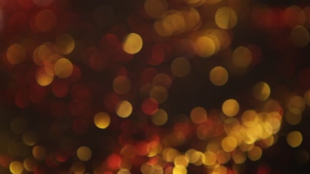 Colorful Blurred Bokeh Background Multicolored Defocused Light Spots — Stock Video