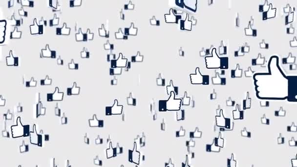 Like Social Media Network Animation — Stock Video