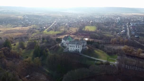 Украинский замок в Олеско-Воздушном, Олесский замок — стоковое видео