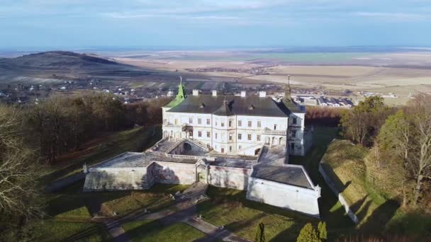 Castelo da Ucrânia em Pidgirci, Pidgoretskiy Zamok — Vídeo de Stock