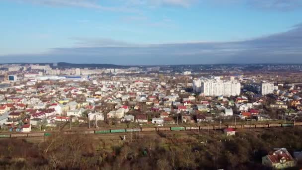 Lvov City Aerial View, Ukrajina — Stock video