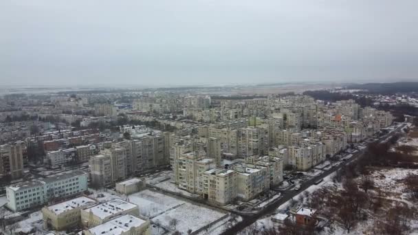 Ukrayna 'nın Chervonograd şehrinin en iyi manzarası — Stok video