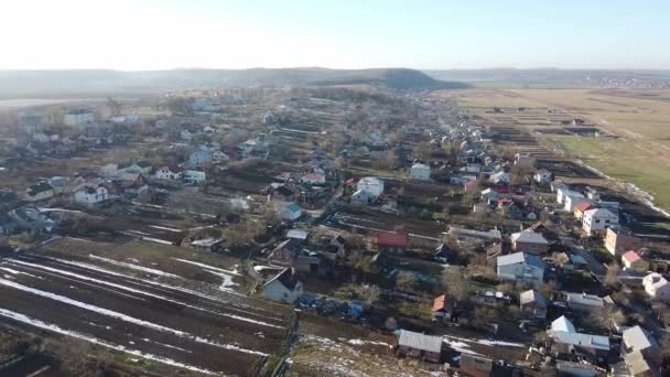 Villaggio Hryada, Ucraina, Vista aerea — Video Stock