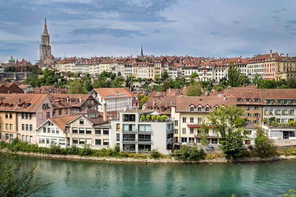 A classic view of the historic central area of Bern
