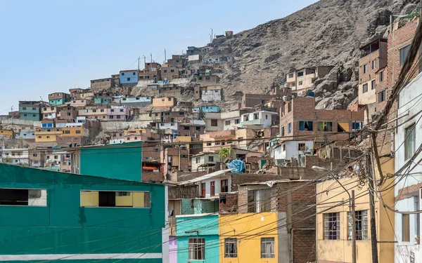 Cerro San Cristobal slum in Lima, Peru