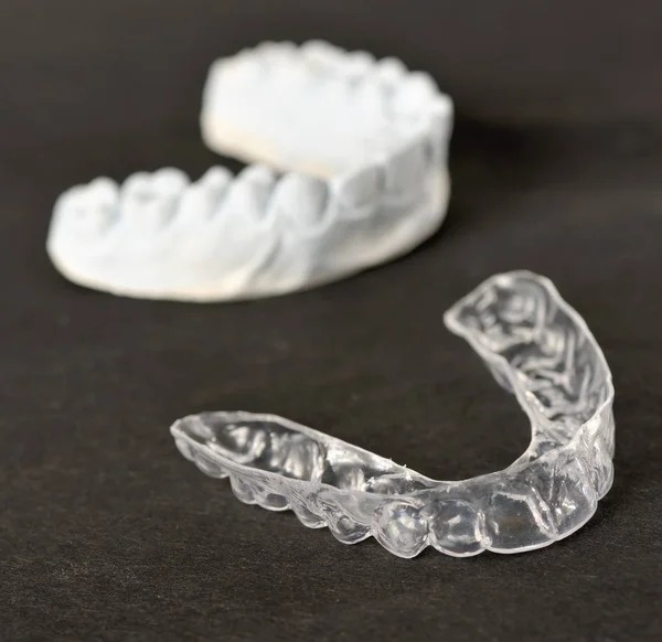 Silicone dental tray — Stock Photo, Image