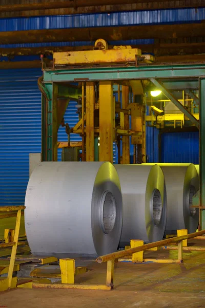 Rolls of metal coil — Stock Photo, Image