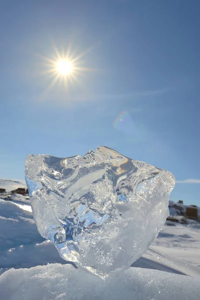 Schmelzen von Eis und Sonne in Grönland — Stockfoto