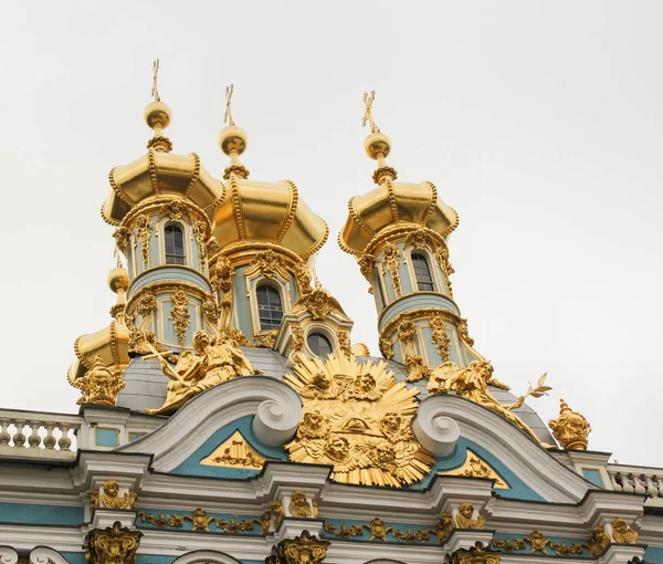 Gilded domes of Catherine Palace. — Stock Photo, Image