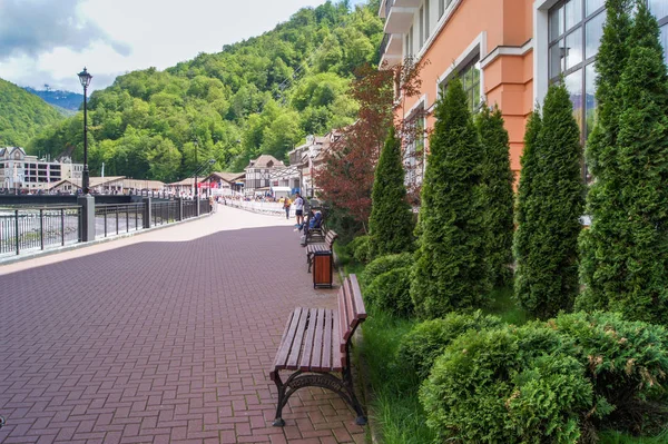 Muelle Rosa Khutor . — Foto de Stock