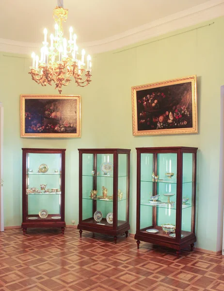 Oval room of the Gatchina Palace. — Stock Photo, Image