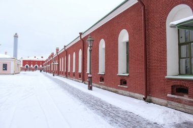 Peter ve Paul Fortress binada kümeleri.