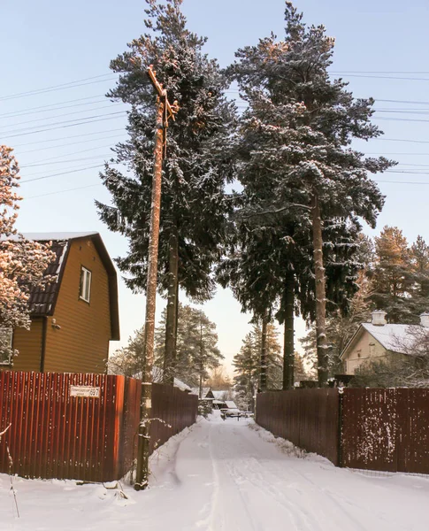 Winter vacation village. — Stock Photo, Image