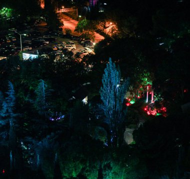 Renk gece aydınlatma.