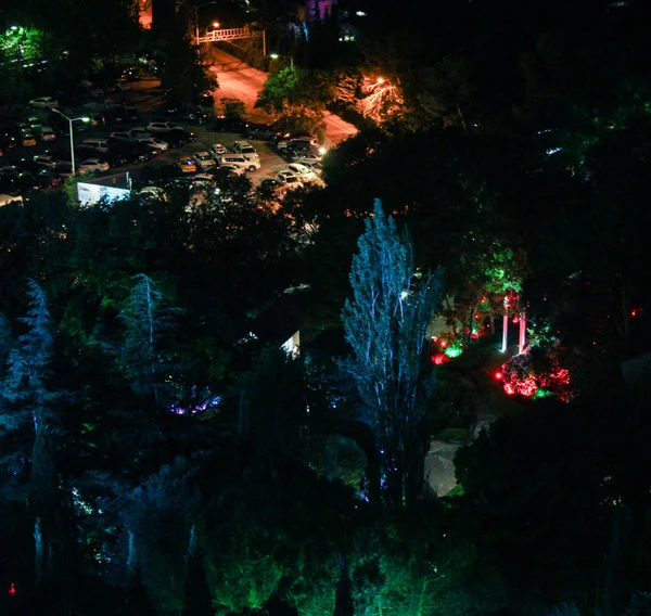 Renk gece aydınlatma.