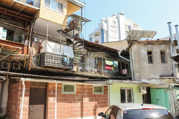 Balkon ve merdiven eski avlunun.