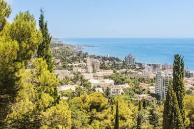 Sahil kasabası görünümünü.