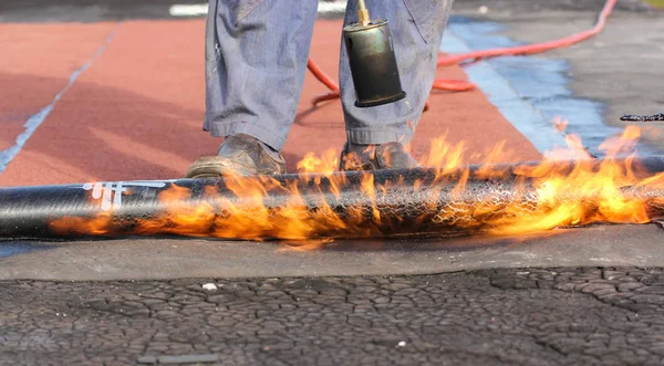 Incêndios no telhado . — Fotografia de Stock