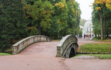 Parktaki köprü.