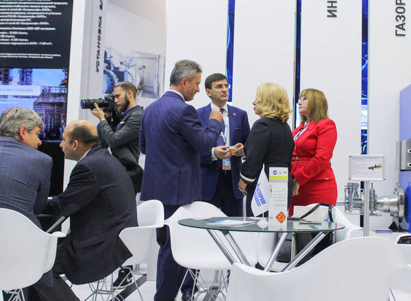 Group of business people negotiating.