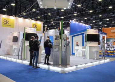 Yenilikçi şirket stand.