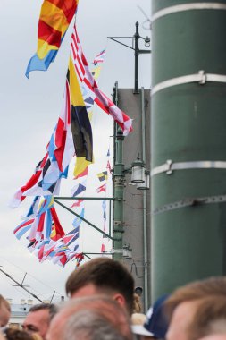 Bir avuç deniz bayrakları.