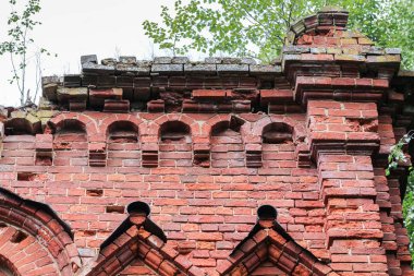 Tuğla duvar ayrıntıları.