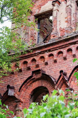 Antik duvar bas-reliefs.